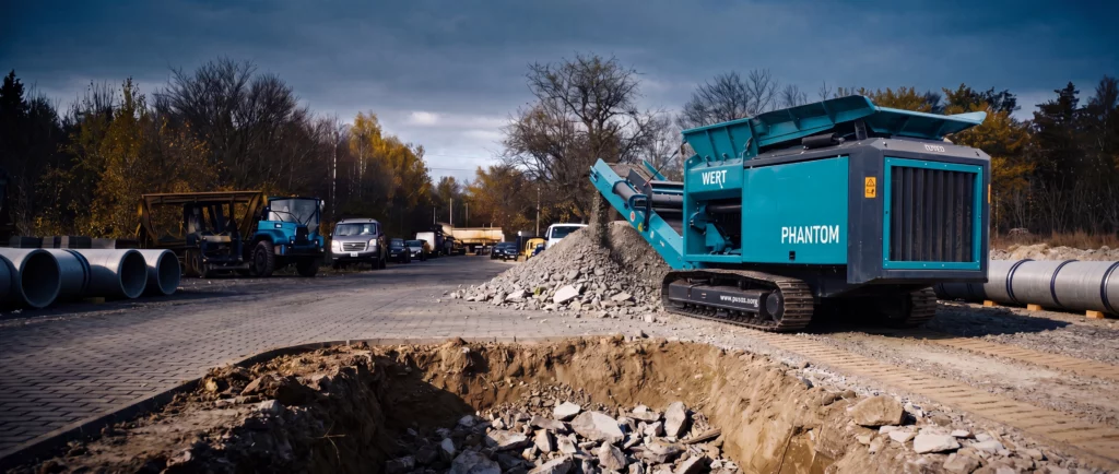 Brechanlage für Recycling und Materialaufbereitung